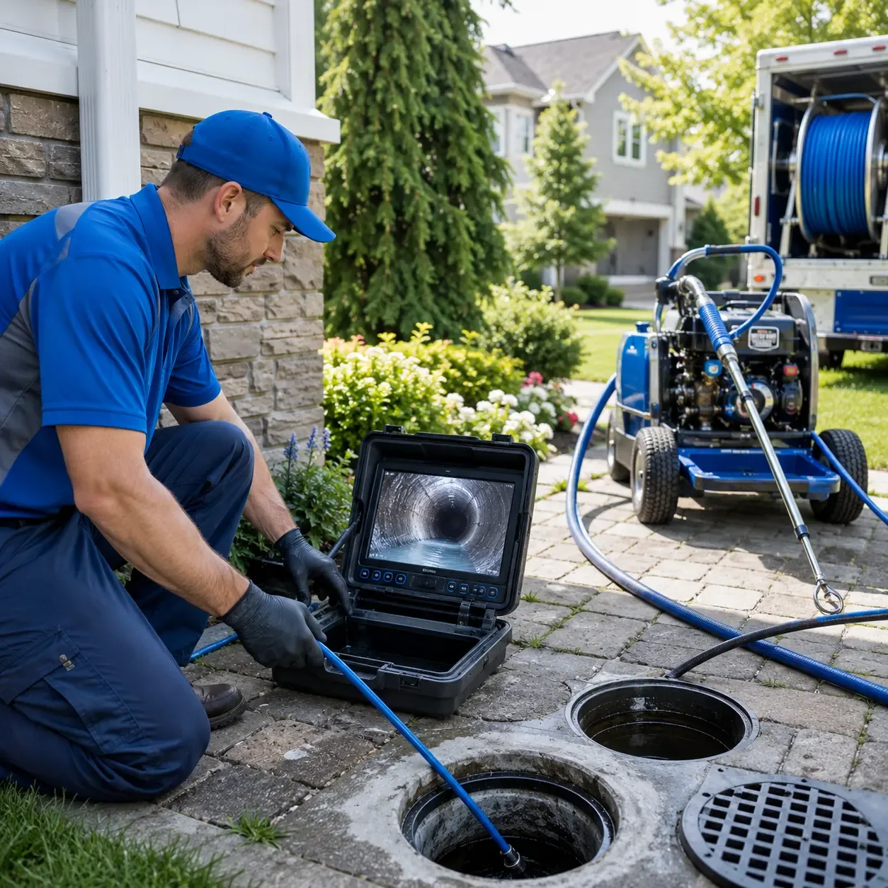 Outdoor drain cleaning professionals serving Merry Hill, NC